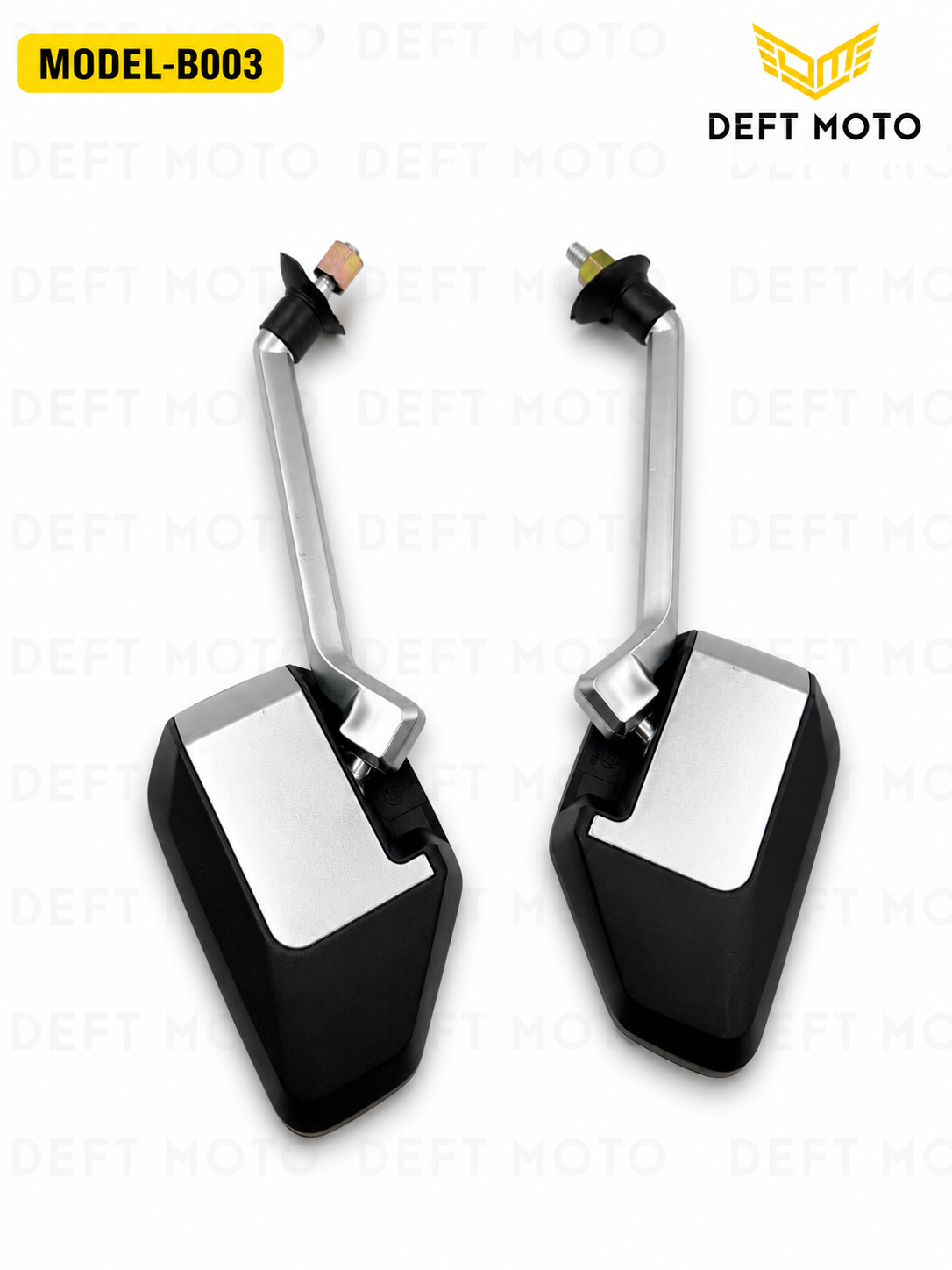 Skuter uchun orqa ko‘rish oynalari DEFT MOTO B003, 8 mm rezba, 2 dona