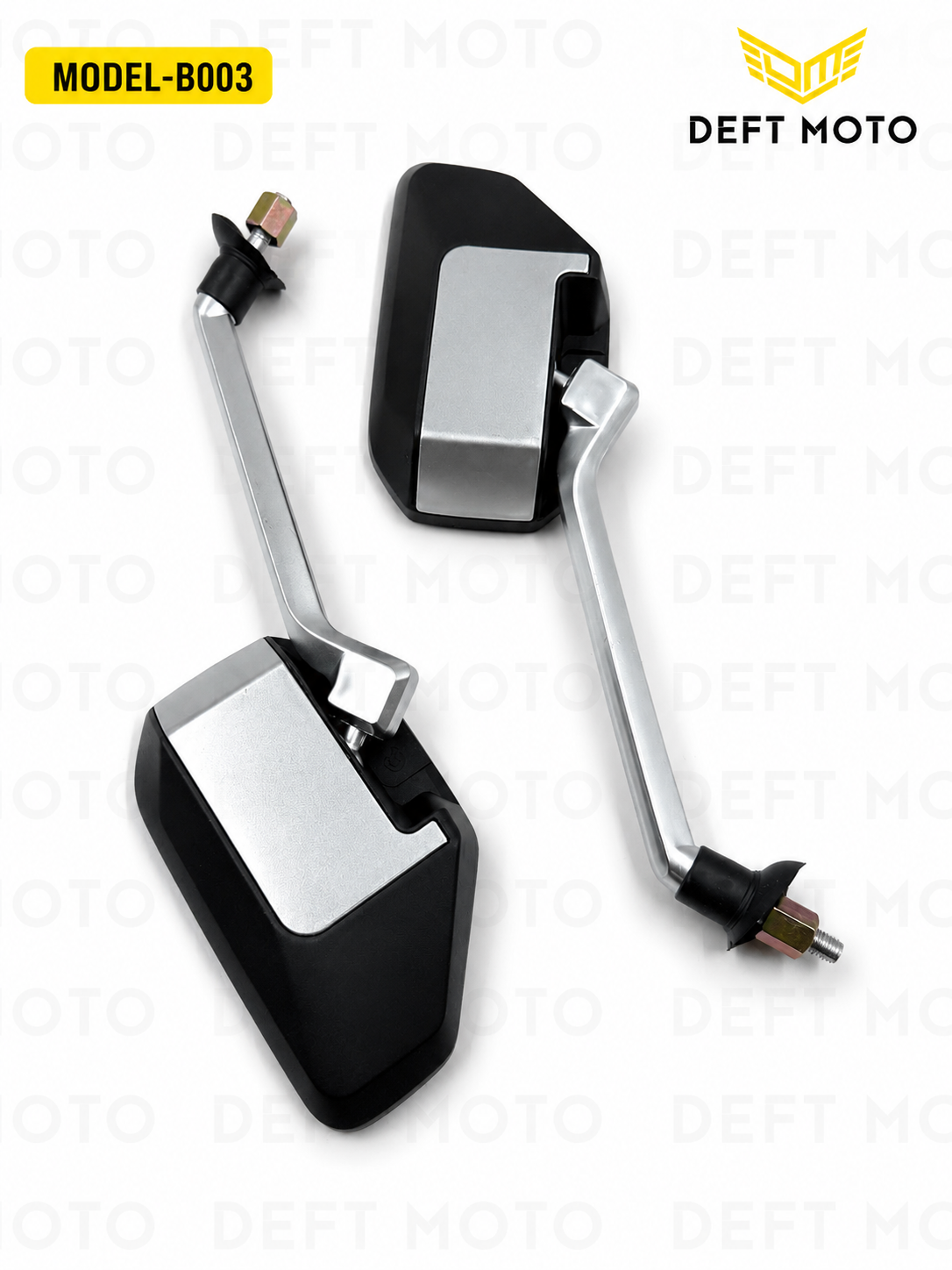 Skuter uchun orqa ko‘rish oynalari DEFT MOTO B003, 8 mm rezba, 2 dona - 4