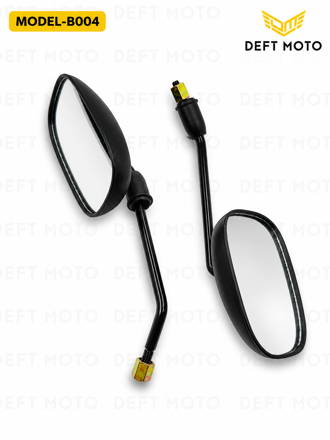 Skuter uchun yon oynalar DEFT MOTO B004, 8 mm rezba, 2 dona - 3