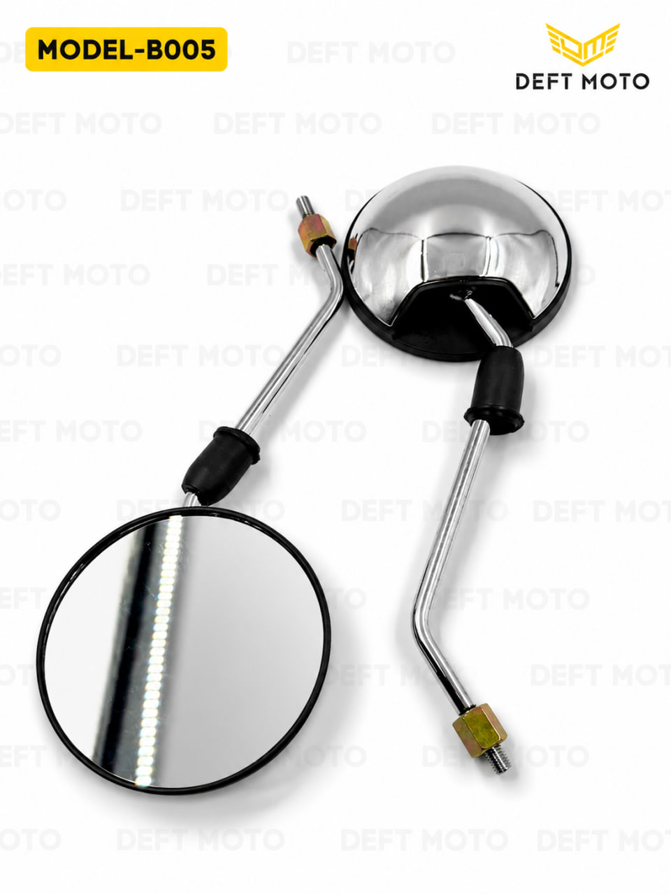 DEFT MOTO MODEL B005 mototsikl uchun orqa ko‘rish oynalari, 2 dona to‘plam - 3
