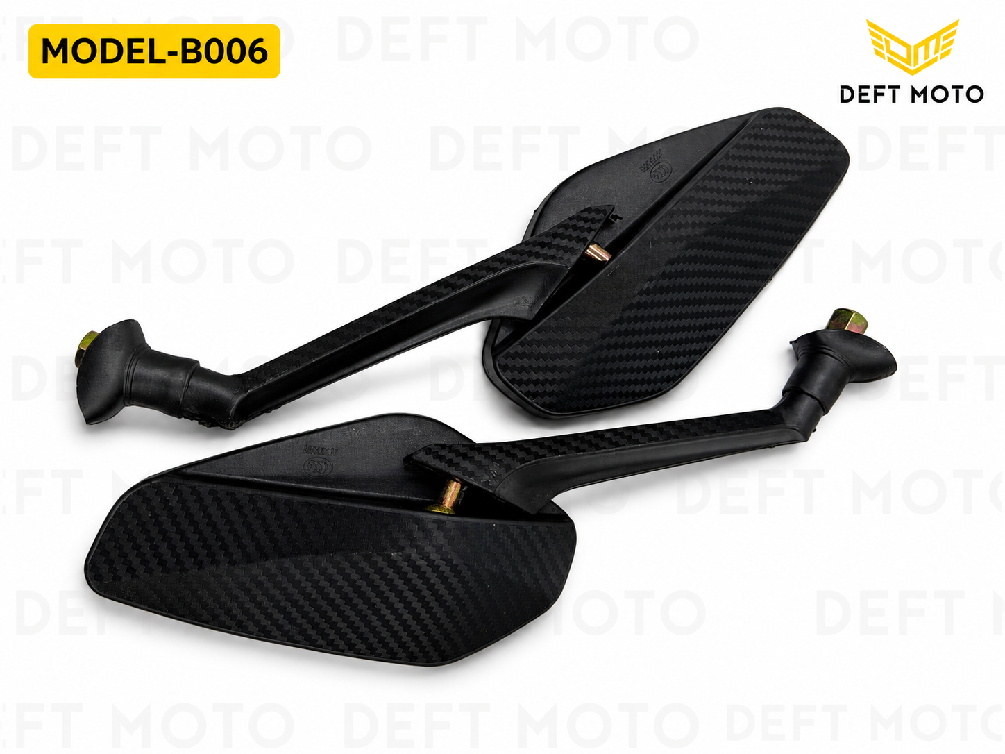 Skuter uchun yon oynalar DEFT MOTO B006, 8 mm rezba, 2 dona - 4